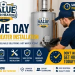 Same day water heater service